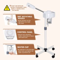 UV Hot Ozone Facial Steamer Beauty Salon Spa Equipment - Image 10