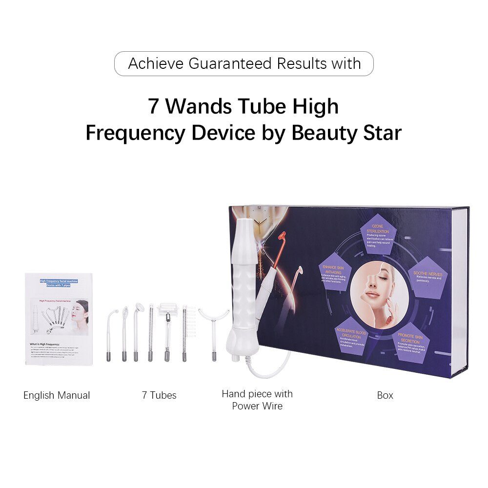 IBNUSA™ 7 in 1 High Frequency Wand for Facial Care Ance Treatment - Image 7