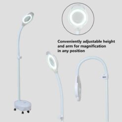 IBNUSA™ 8x Diopter 120 LED Magnifying Floor Stand Lamp for Beauty Salon - Image 5