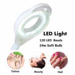 IBNUSA™ 8x Diopter 120 LED Magnifying Floor Stand Lamp for Beauty Salon - Image 3