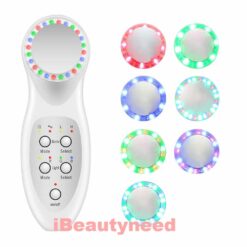 7 Color LED Photon Ultrasonic 3Mhz Facial Lifting Skin Care Massager-iBeautyneed