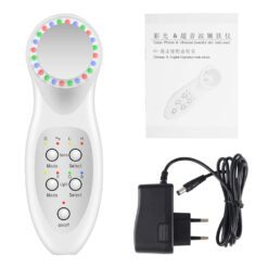 7 Color LED Photon Ultrasonic 3Mhz Facial Lifting Skin Care Massager-iBeautyneed