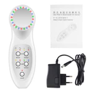 7 Color LED Photon Ultrasonic 3Mhz Facial Lifting Skin Care Massager-iBeautyneed