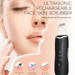 3 Modes Rechargeable Ultrasonic Scrubber Facial Spatula Cleaner-iBeautyneed