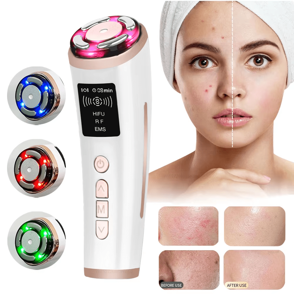 IBNUSA™ 4 in 1 HIFU RF EMS Vibration Face Lifting Microcurrent Facial Massager