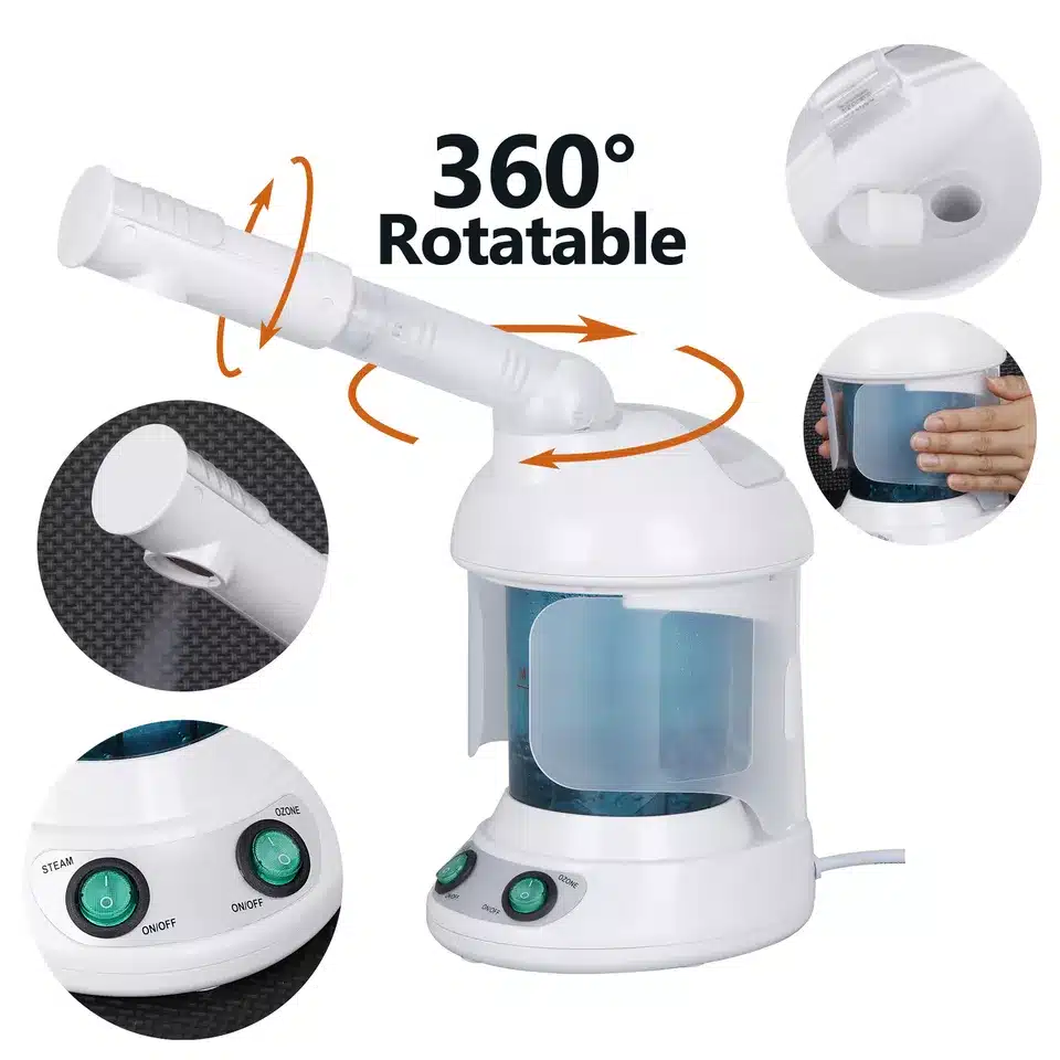 2 in 1 Hair and Facial Steamer w/ Bonnet Hood Facial Ozone Steamer - Image 6