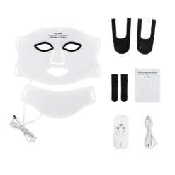 Alternative view of IBNUSA™ Silicone Red Light Mask 7 Color LED Face Mask Anti Aging Rejuvenation Facial Mask