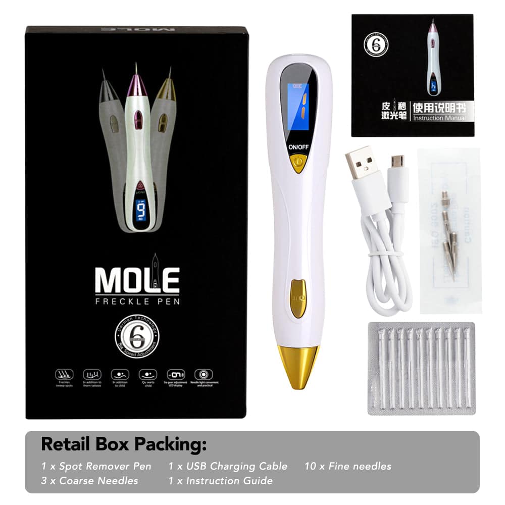 LCD Display Plasma Laser Skin Tag Mole Tattoo Removal Pen-iBeautyneed