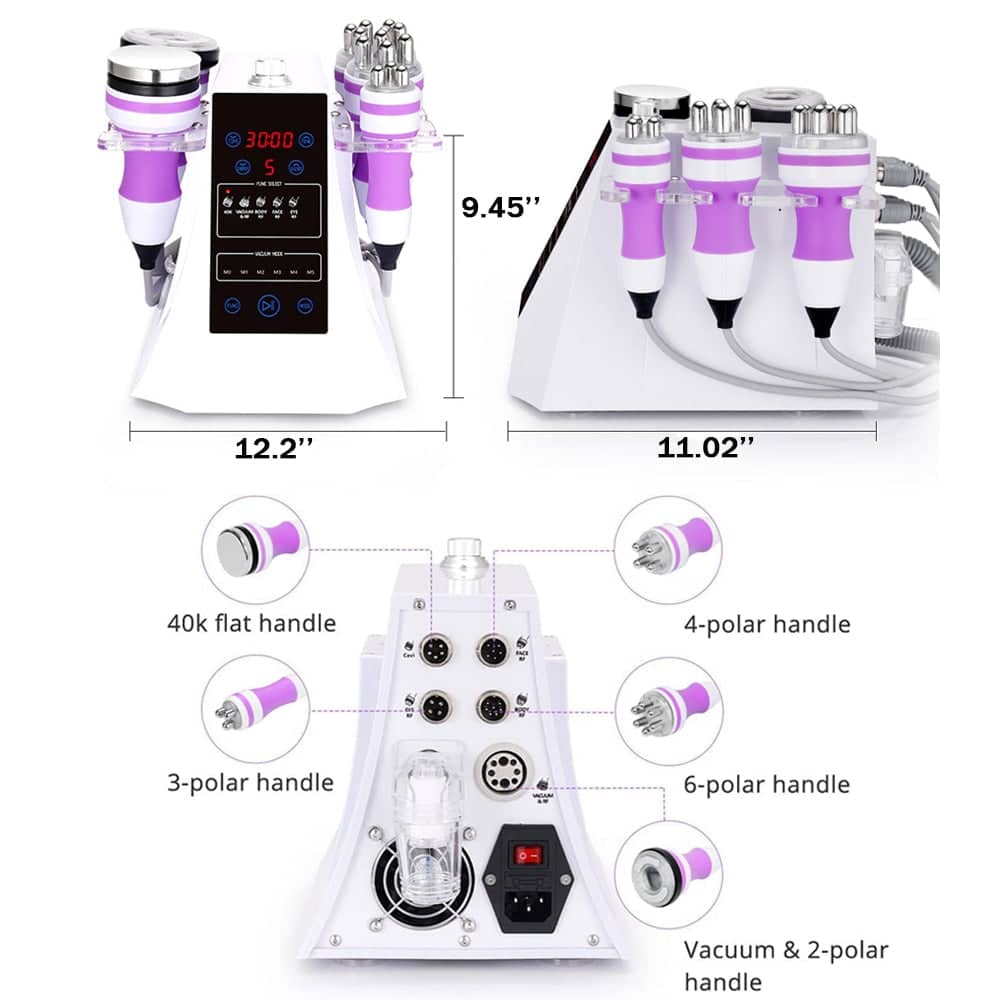5 IN 1 SLIMMING MACHINE 美容機器　40khz 5 in 1 40K Ultrasonic Cavitation Machine Vacuum RF Slimming