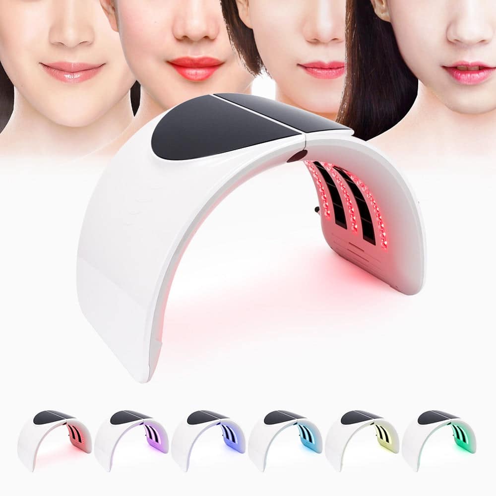 Foldable 7 Colors Photon PDT Led Light Acne Treatment Facial Mask-iBeautyneed