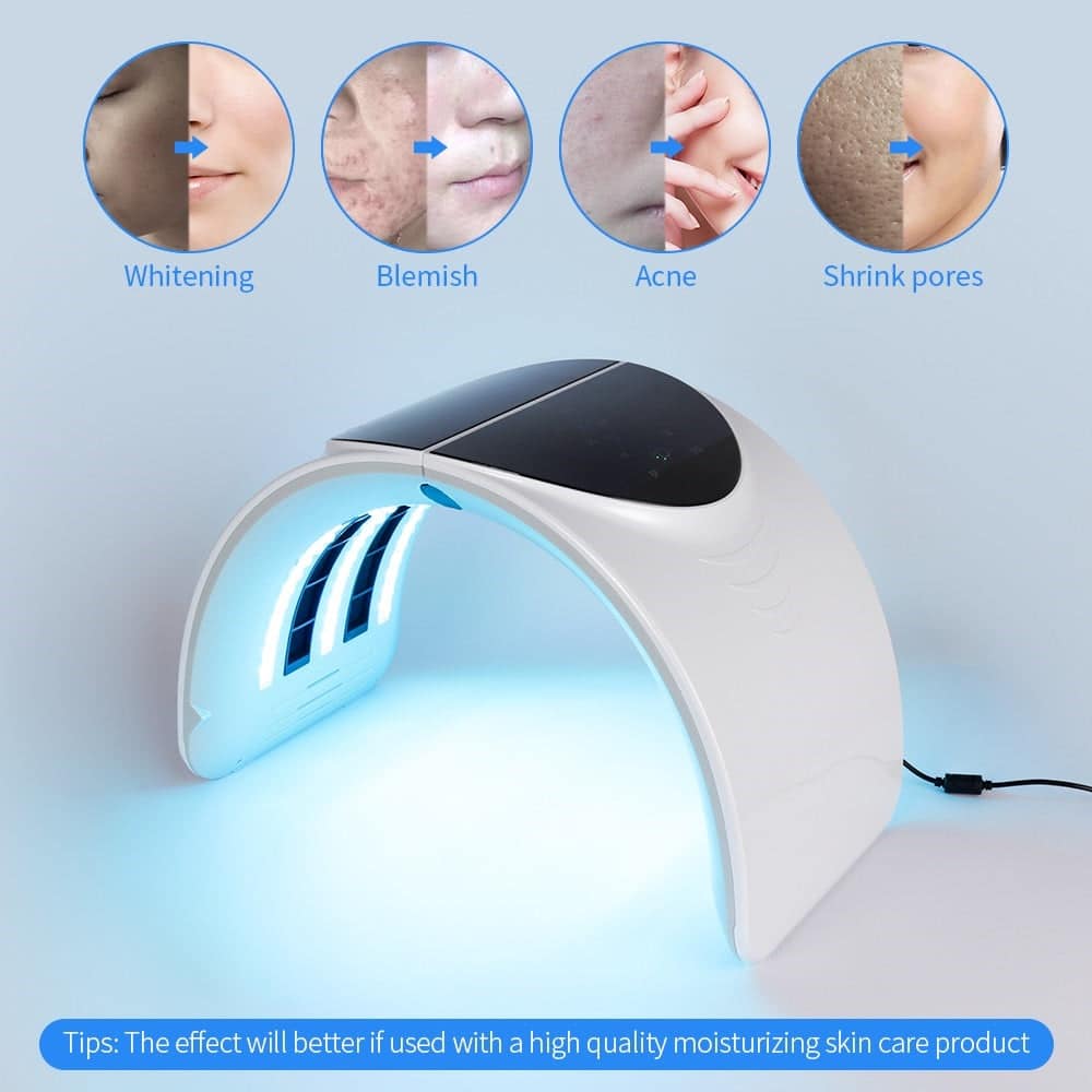 Foldable 7 Colors Photon PDT Led Light Acne Treatment Facial Mask-iBeautyneed