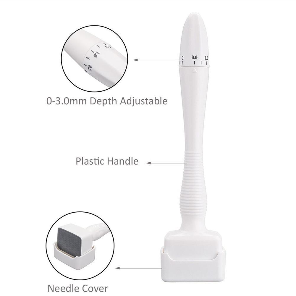 DRS 0-0.3MM Adjustable 140 Pins Stamp Microneedle Derma Roller Anti-Aging-iBeautyneed