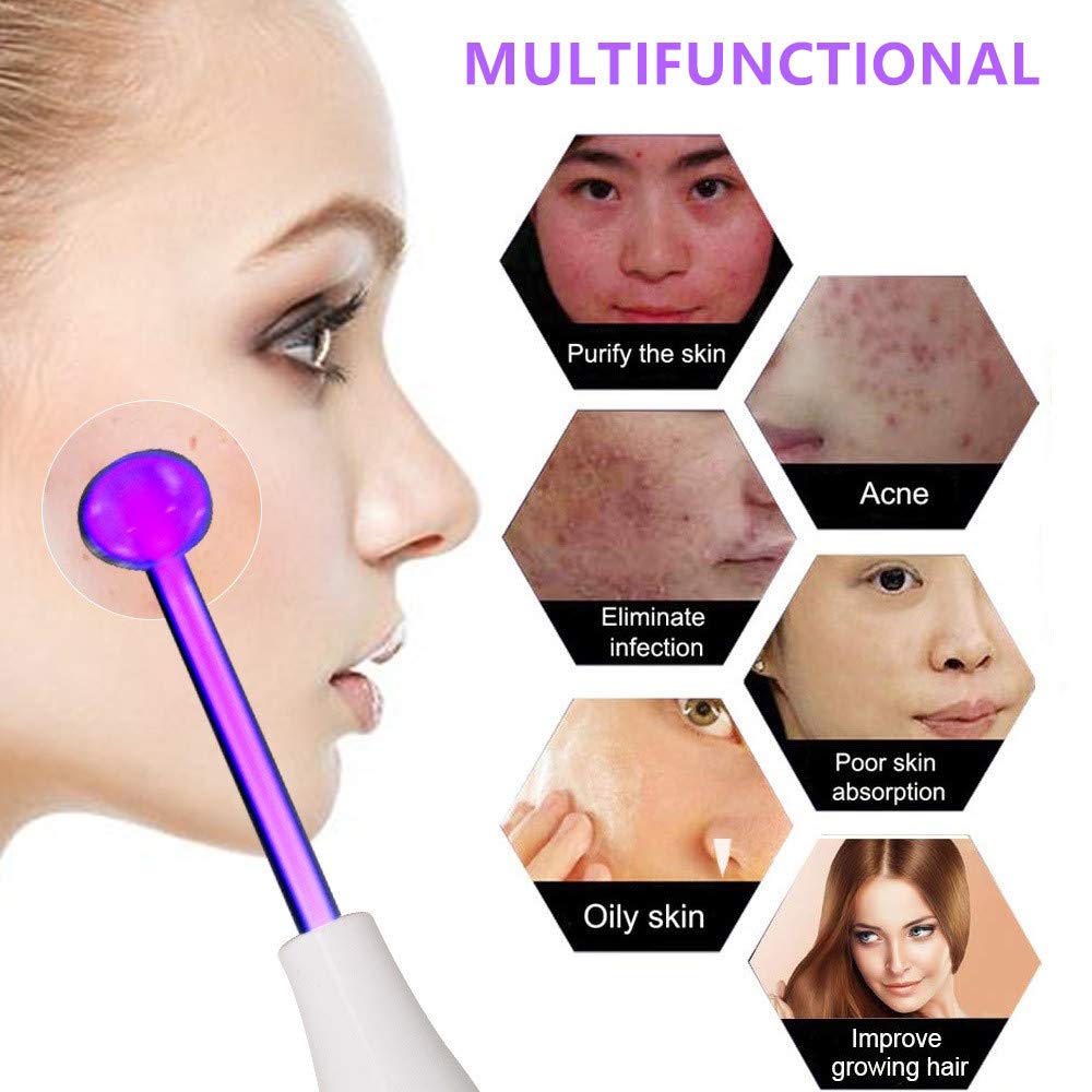 IBNUSA™ 7 in 1 High Frequency Wand for Facial Care Ance Treatment - Image 8
