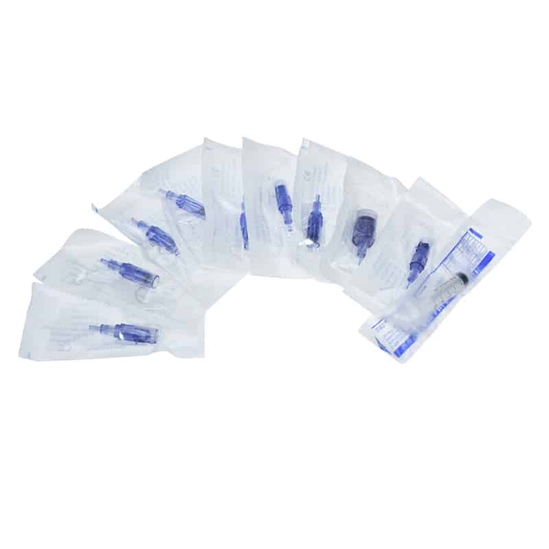 10 Pcs Microneedle Cartridges For 2 in 1 Hydra Injector Derma Pen Mesogun-iBeautyneed