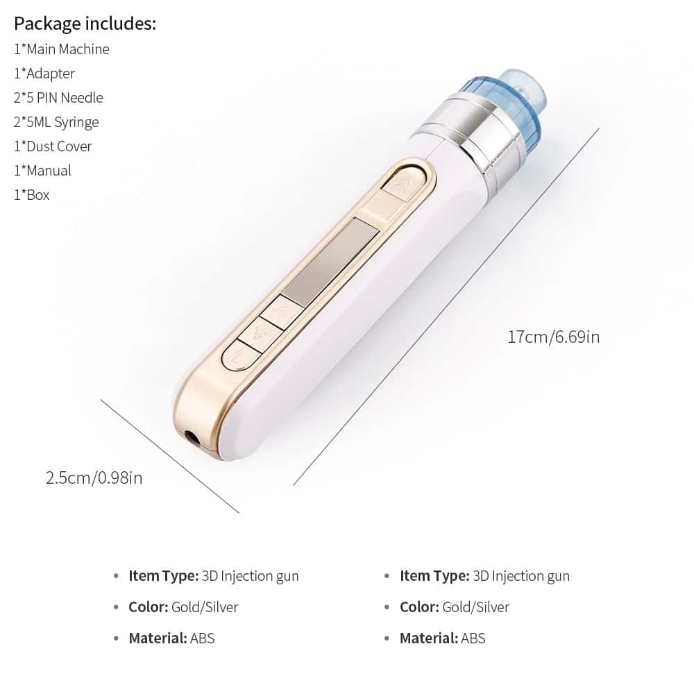IBNUSA™ 3D Smart Water Injection Pen Mesotherapy Injector - Image 12