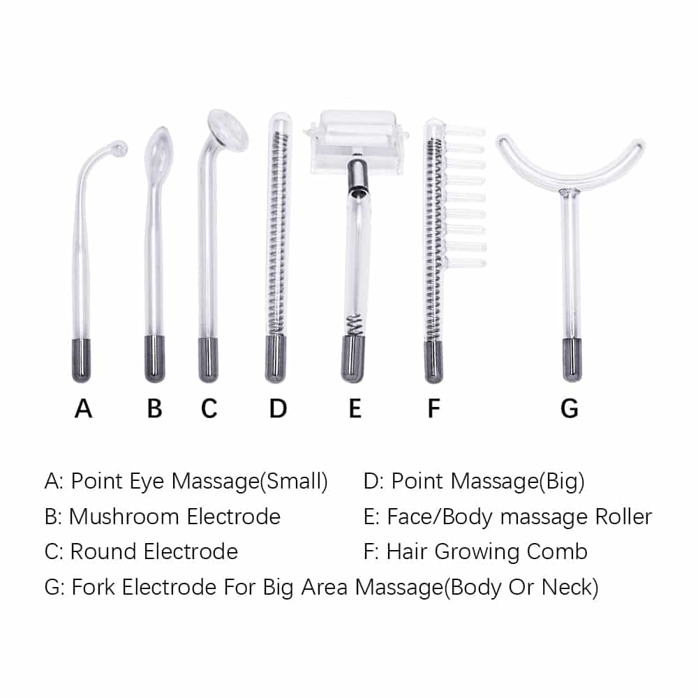 IBNUSA™ 7 in 1 High Frequency Wand for Facial Care Ance Treatment - Image 3