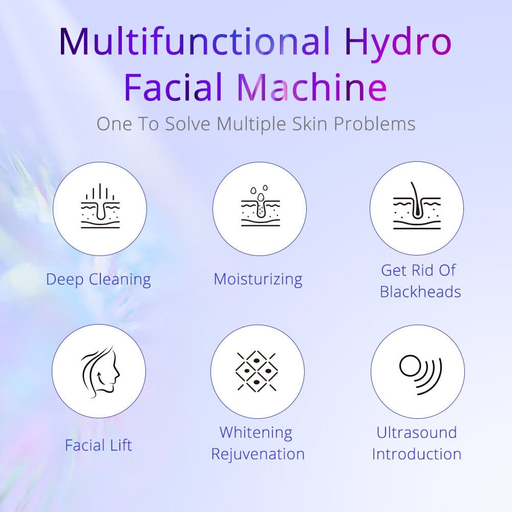IBNUSA™ 6 in 1 Hydrodermabrasion Treatment Hydrafacial Machine - Image 11