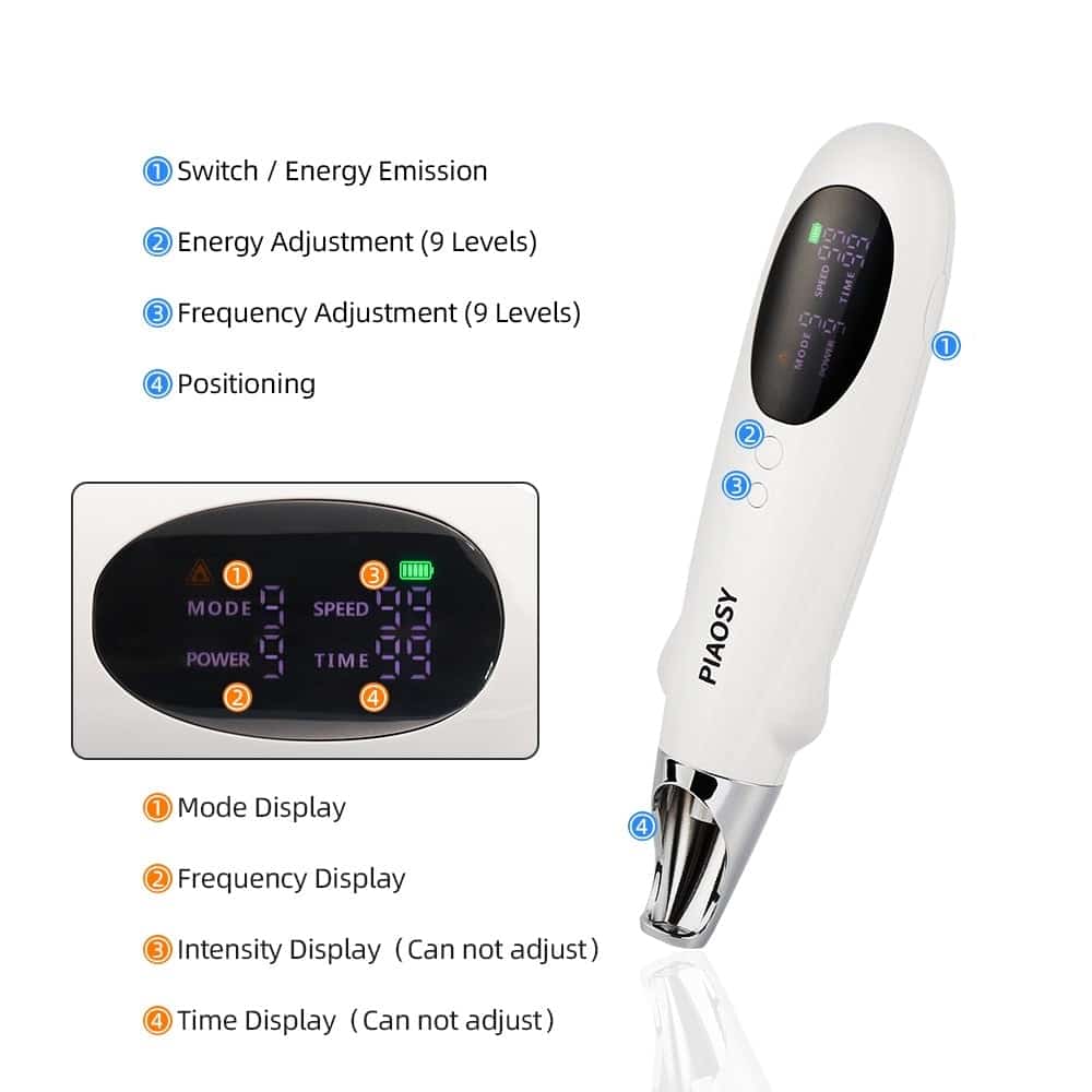 IBNUSA™ Piaosy 9+9 Laser Picosecond Pen Tattoo Freckle Mole Scar Removal Pen - Image 5