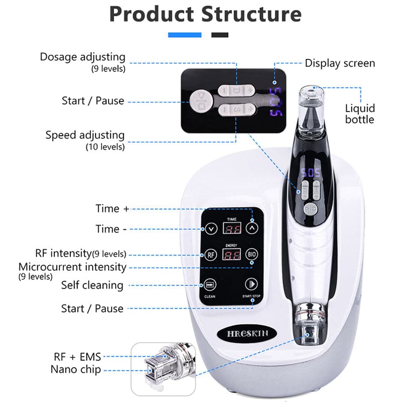 IBNUSA™ EMS RF Needle-free Hydrolifting Water Injector Meso Gun