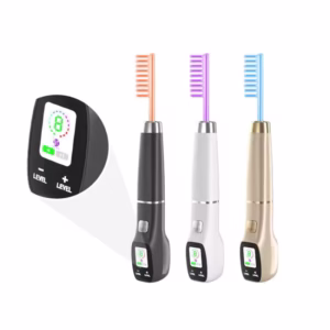 4 in 1 LCD Screen High Frequency Facial Skin Care Wand Anti-aging