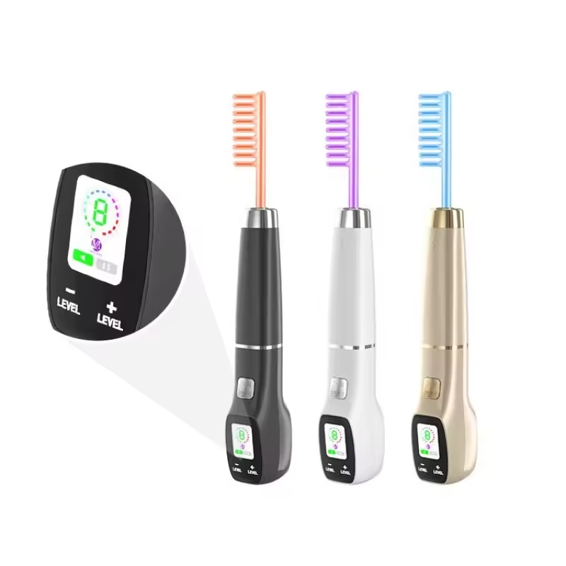 4 in 1 LCD Screen High Frequency Facial Skin Care Wand Anti-aging