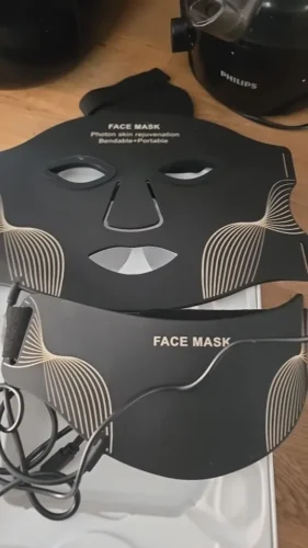 IBNUSA™ Silicone Red Light Mask 7 Color LED Face Mask Anti Aging Rejuvenation Facial Mask photo review